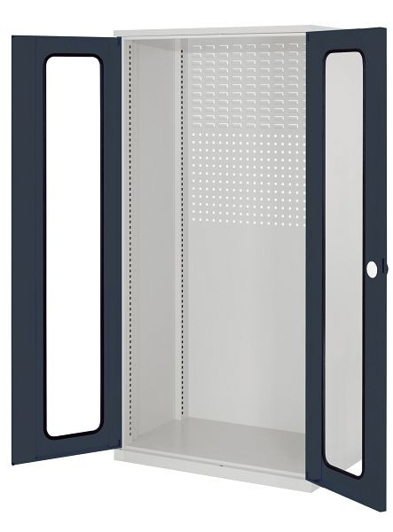 Kappes RasterPlan Schubladenschrank Leergehäuse, 1950 x 1000 x 600 mm, RAL 7035/7016, Modell 30 Sichtfenstertüren, 1460.00.5024