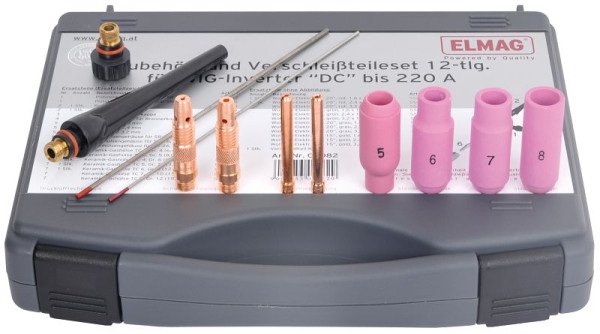 ELMAG WIG-Verschleissteile-Set 12 tlg. SR 18/26 für 'DC' bis 250 A, 00082