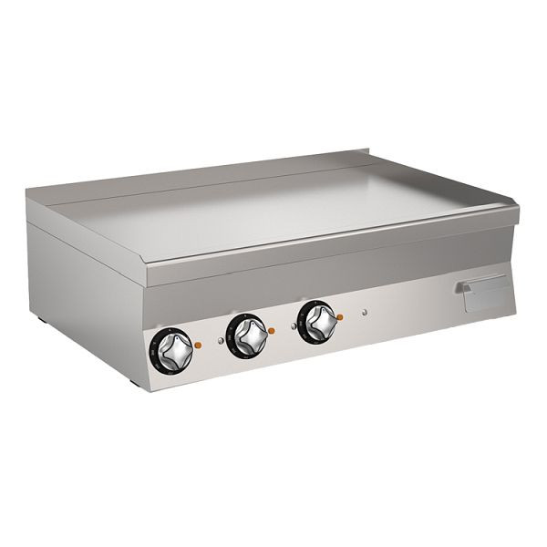 Mareno M1-600 Elektrische Grillplatte mit glatter Edelstahlplatte, 100cm, 161.073