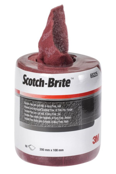 3M Scotch-Brite Durable Flex Handpad MX-HP, 100 mm x 200 mm, A VFN, perforiert, VE: 4 Rollen, 7100021055