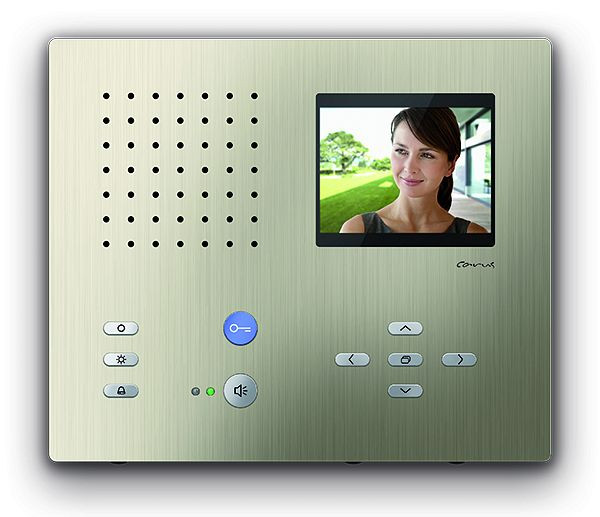 TCS Video Innenstation zum Freisprechen Serie Carus ADAPTO, Aufputzmontage champagner, CAI2100-0152