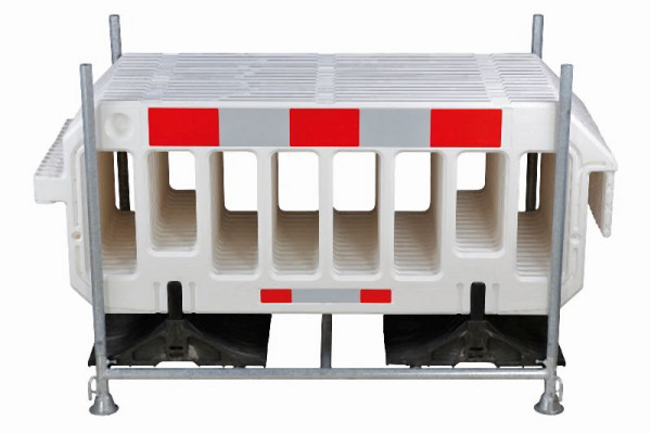 CRASH STOP Set Lager- und Transportgestell mit weißen Absperrgittern, VE-LTG-20001