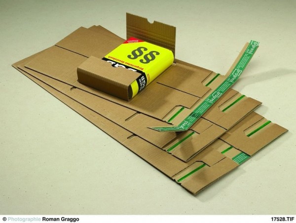 Progress Packaging PP_B03.01 Universalverpackung braun mit zentraler Packgutaufnahme mit SK-Verschluss und Aufreißfaden, VE: 20 Stück, 230/162, 000011