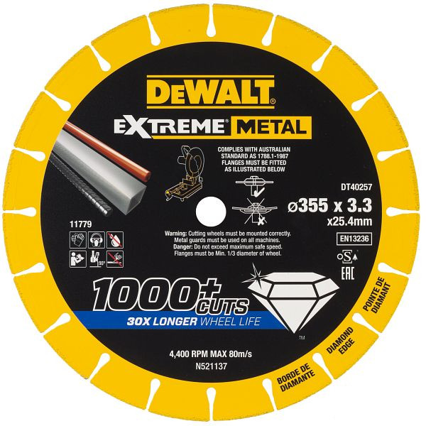 DeWalt Extreme Diamanttrennscheibe 355x3.3mm, DT40257-QZ
