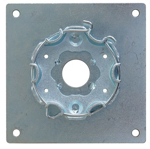 Kaiser Nienhaus Motorlager 100x100, Metall-Clipslager mit Sprengring, 212154