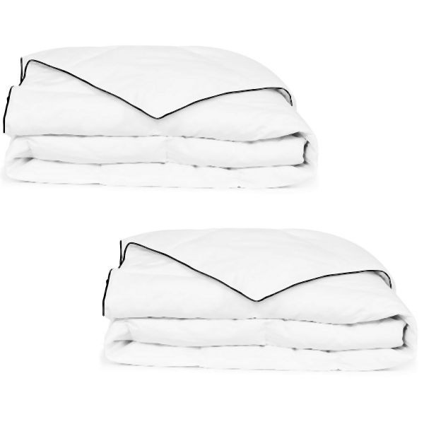 vidaXL Winter-Daunendecke 2 Stk. 155x220 cm, wohlige Wärme, 132889