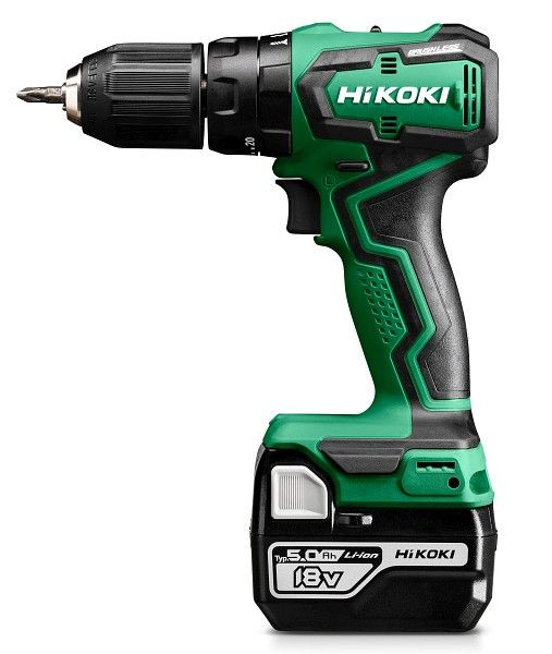 HiKOKI 18V Akku Schlagbohrschrauber (Brushless), 2 x 5.0Ah, 26/55Nm, DV18DD (5.0) (HSC II), DV18DDWPZ