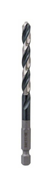 Bosch HSS Spiralbohrer Impact Control mit Sechskantschaft, 6,5 x 63 x 107 mm, VE: 5 Stück, 2608577059