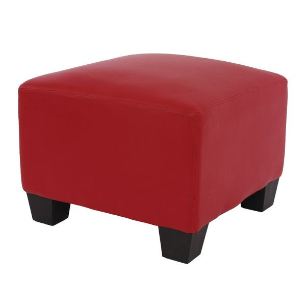 Mendler Modular Ottomane Lyon, Kunstleder, rot, 21704