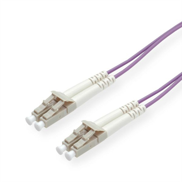 ROLINE LWL-Kabel 50/125µm OM4, LC/LC, Low-Loss-Stecker, violett, 20 m, 21.15.8860