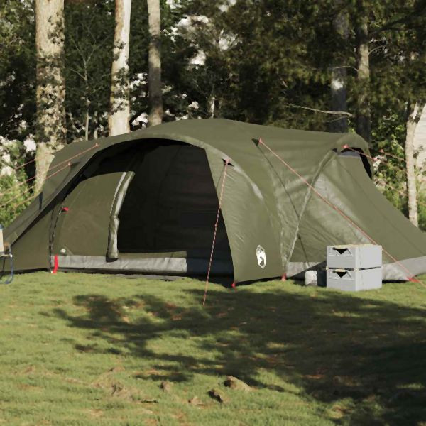 vidaXL Kuppel-Familienzelt 6 Personen Olivgrün Wasserdicht, 4009470