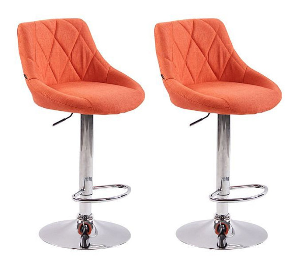CLP Barhocker Lazio Stoff C, orange, VE: 2 Stück, 307044