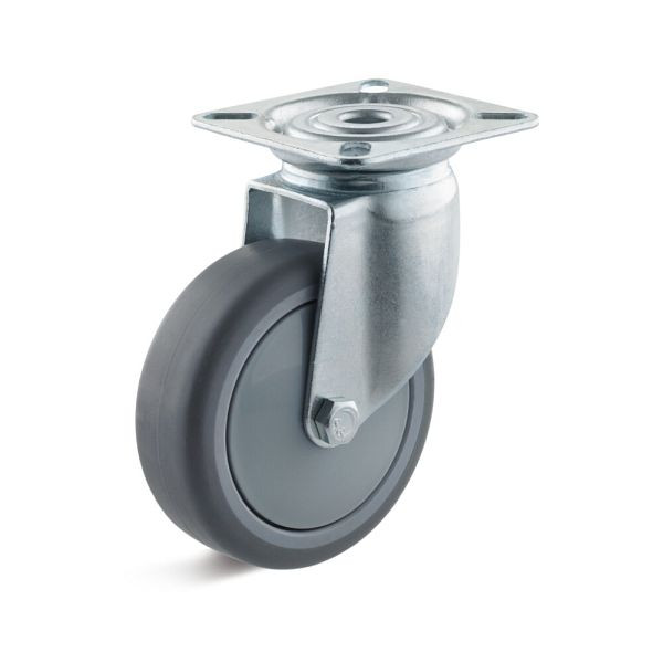 Torwegge Apparate-Rolle-Set mit Befestigungsplatte, VE: 4 Stück, L-AL-TPBK-050-, 0028129
