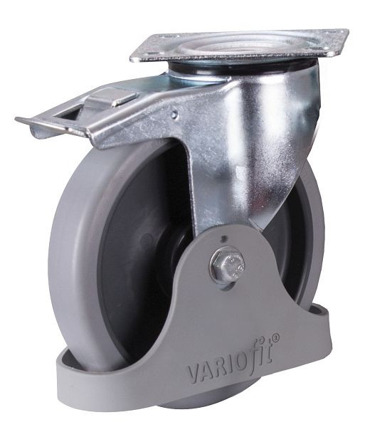 VARIOfit Bremsrolle thermoplastisch, 200 x 40 mm, grau, mit thermoplastischer Bandage, dpg-200.050