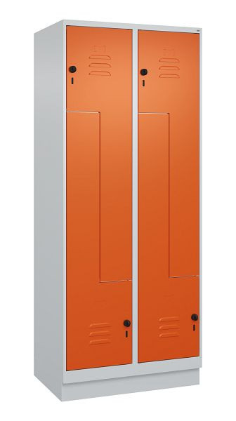 C+P Z-Spind Classic PLUS, C Z-Spind, Classic PLUS, Sockel, 4 Abteile, 1950x800x500mm, 7035/2004, Drehriegel, 080023-224 S10030