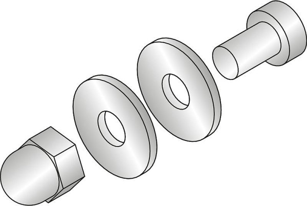C+P Schrankverbindungs-Set, für 2 Schränke, 4500-715, 4055404531427