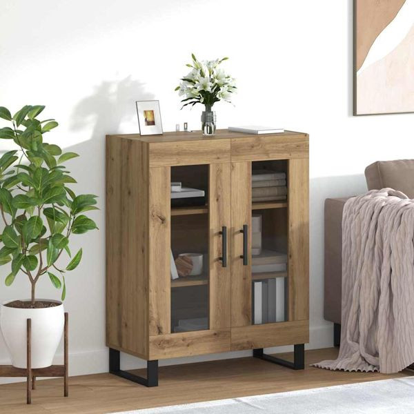 vidaXL Sideboard Artisan-Eiche 69,5 x 34 x 90 cm Holzwerkstoff, 887208