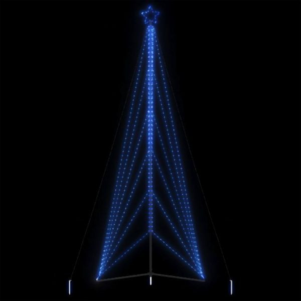 vidaXL Weihnachtsbaum-Beleuchtung 861 LEDs Blau 478 cm, 4016426