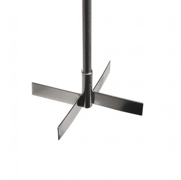 Bochem Propellerrührer 4 Flügel, 4-Blatt-Rührer (vertikal), 18/10 Stahl, L=400mm, D=50mm, Wellendurchmesser 8mm, 9054
