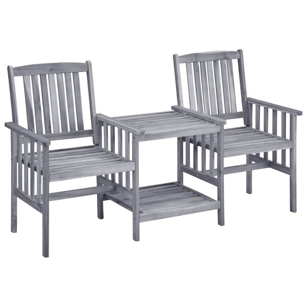 vidaXL Gartenstühle mit Teetisch 159x61x92 cm Massivholz Akazie, 311884