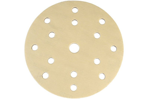 Mirka Schleifscheibe GOLD SOFT 150mm 15-fach gelocht Grip P500, VE: 20 Stück, 2371102051