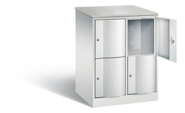C+P XL-Schließfachschrank Resisto, H1077xB772xT640mm, Farbe: Lichtgrau, 8472-273 S10058