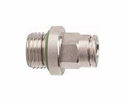 Riegler Gerade Steckverschraubung, Außengewinde zylindrisch mit O-Ring (FKM), 108871