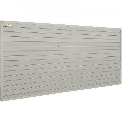 VEVOR 8er-Set Wandpanel Werkzeugwand 243,8x129,1cm WPC, Slatwall Stecktafel Pegboard Ideal für Werkstatt Lager Keller Werkbank Garage, BTQBPVCF32SQVVR4BV0
