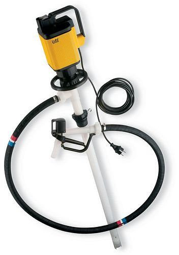 DENIOS Elektrische Fasspumpe für aggressive Säuren, 1200 mm Tauchtiefe, 123551
