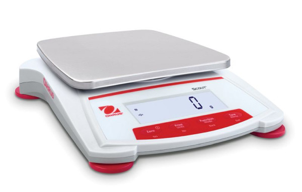 OHAUS Tragbare Waage SKX8200 EU, Wägekapazität 8200 g, Ablesbarkeit beim Wiegen 1 g, 30253080