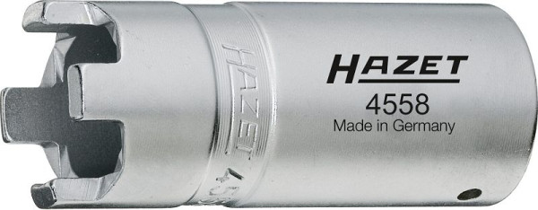 Hazet Druckmutter-Zapfenschlüssel, Vierkant hohl 12,5 mm (1/2 Zoll), 28.4 mm, 4558