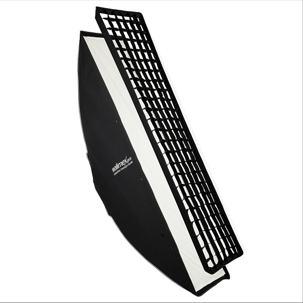 Walimex pro Essential Striplight Softbox 40 x 180 cm, Lichtformer um 360° drehbar, einfacher Aufbau, inkl. Grid, 1023428