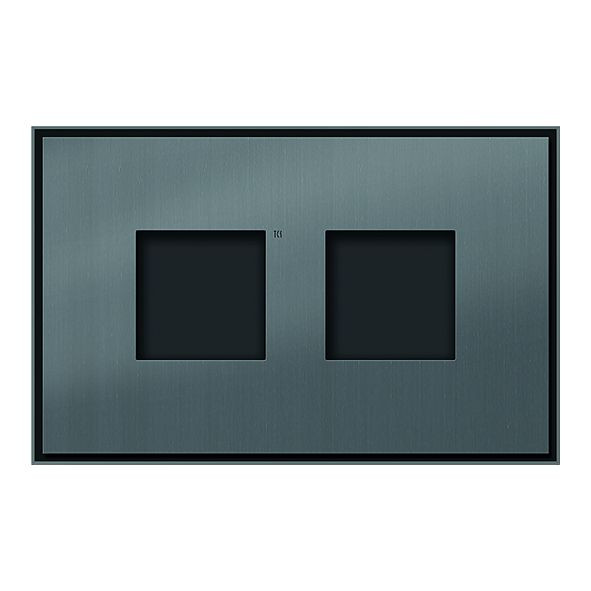 TCS Inputzmontageset aus Frontplatte flächenbündig und UP-Kasten für Serie AMI, für 2-1 AMI-Module, 2-spaltig, ZAU2054-0030