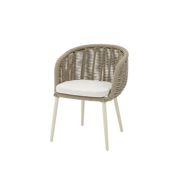 BEST Porto Dinning Sessel Gartenstuhl Gartensessel sand 58,5 x 60,5 x 78 cm, 521691