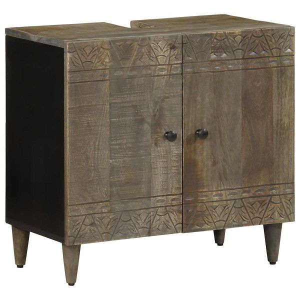 vidaXL Waschbeckenunterschrank 62x33x58 cm Massivholz Mango, 4017811