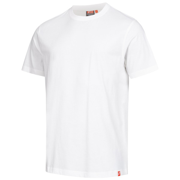 NITRAS MOTION TEX LIGHT, T-Shirt, vorgewaschen, Rundhals, Nackenband, 100% Baumwolle, 160 g/qm, Größe: L, Farbe: weiß, VE: 20 Stück, 7005-1100-L