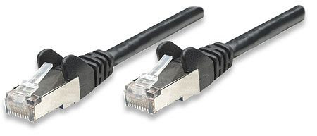 INTELLINET Netzwerkkabel, Cat5e, SF/UTP, CCA, RJ45-Stecker/RJ45-Stecker, 2,0 m, schwarz, 335645