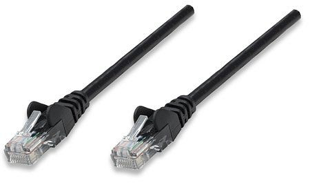 INTELLINET Netzwerkkabel, Cat5e, U/UTP, CCA, RJ45-Stecker/RJ45-Stecker, 2,0 m, scbwarz, 320757