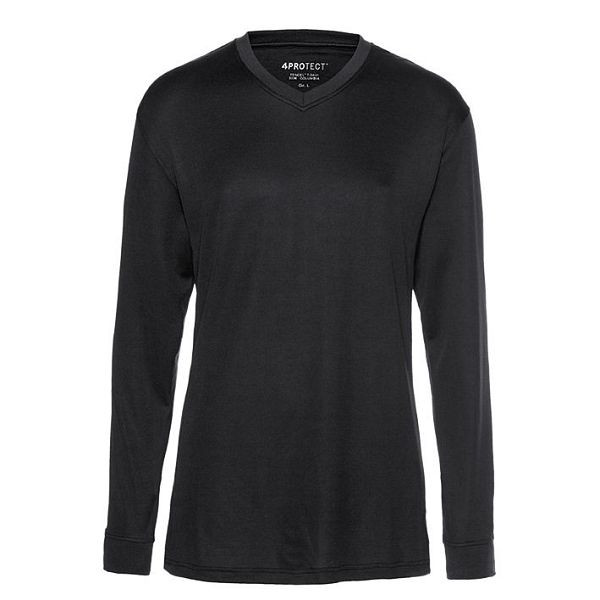 4PROTECT UV-Schutz-Langarm-Shirt AUSTIN, schwarz, Größe: L, 3342-L