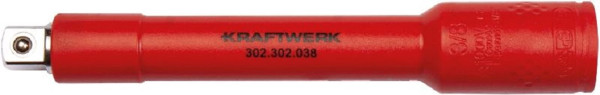 Kraftwerk 3/8" Elektriker Verlängerung 150 mm VDE, 302.302.038