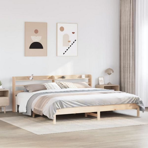 vidaXL Massivholzbett ohne Matratze 200x200 cm Kiefer, 3306876