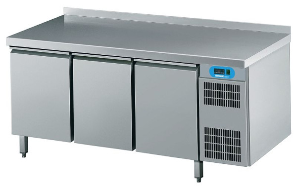 CHROMOnorm Bäckerei-Kühltische 3 Türen EN4060, 1950x800x850 mm, CKTEK8346601