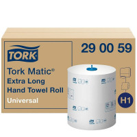 Produktbild von Tork Matic® Rollenhandtuch für System H1 - 6 Rollen 21 cm x 280 m, weiß, 1-lagig, 290059 Tork Matic® Rollenhandtuch für System H1 - 6 Rollen 21 cm x 280 m, weiß, 1-lagig, 290059