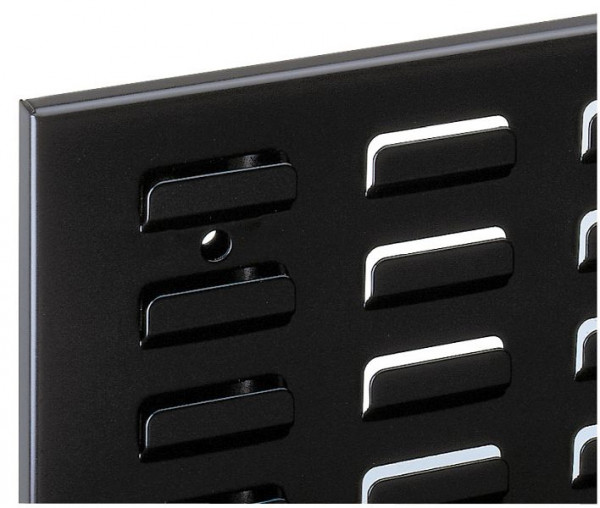 Kappes RasterPlan Schlitzplatte RAL 9005, B 500 x H 450 mm, Breitformat, 4202.00.0515