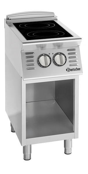 Bartscher Elektroherd 900 2 Kochfelder OU, Geräteanschluss: 3 NAC, 299411