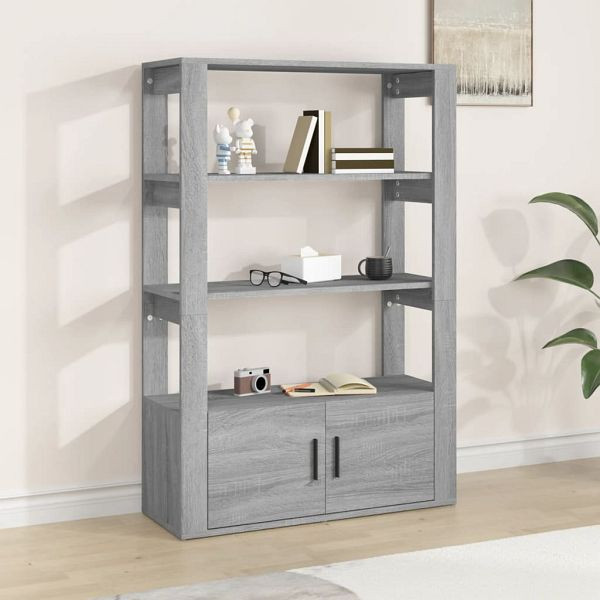 vidaXL Sideboard Grau Sonoma 80x30x119,5 cm Holzwerkstoff, 819474