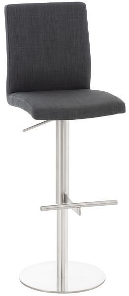 CLP Barhocker Cadiz Stoff edelstahl, dunkelgrau, 308600