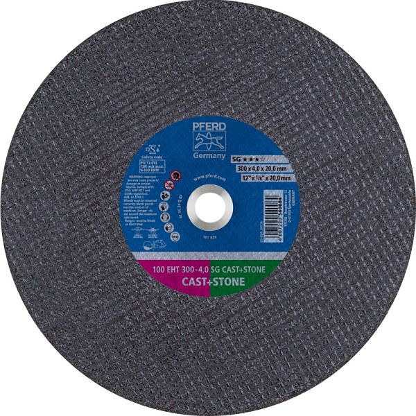 Pferd Trennscheibe 100 EHT 300-4,0 SG CAST+STONE/20,0, VE: 20 Stück, 61329130