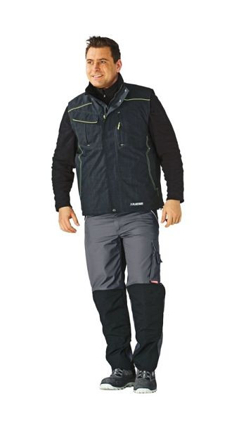 Planam Outdoor Neon Weste, grau/grün, Größe L, 3396052