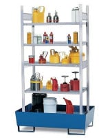 Produktbild von DENIOS Regalpalette RPG 1060 für entzündbare Stoffe, lackierte Auffangwanne, 4 verzinkte Gitterroste, 199661 DENIOS Regalpalette RPG 1060 für entzündbare Stoffe, lackierte Auffangwanne, 4 verzinkte Gitterroste, 199661